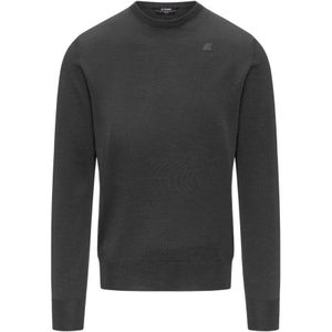 K-Way, Heren, Truien, Grijs, Maat: 2XL Wol,