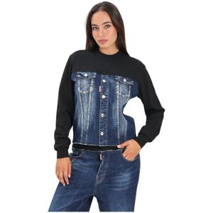 Dsquared2, Dames, Jassen, Blauw, Maat: M Denim,