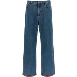 Valentino, Heren, Jeans, Blauw, Maat: W30