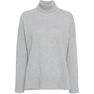 Eleventy, Dames, Truien, Grijs, Maat: L Wol,