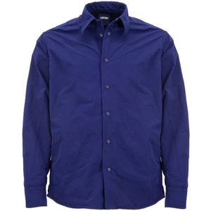 Aspesi, Heren, Jassen, Blauw, Maat: S Nylon,