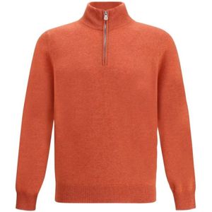 Brunello Cucinelli, Heren, Truien, Rood, Maat: 3XL Kasjmier,