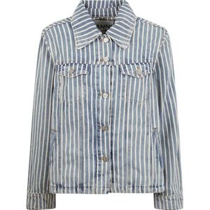 Ganni, Dames, Jassen, Blauw, Maat: L