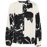 SOAKED IN LUXURY - Blouse 'Joanne' - Zwart/Wit - Klassieke Blouse
