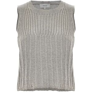 Kocca, Dames, Tops, Grijs, Maat: L Katoen,