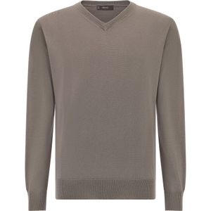 Boggi Milano - Trui - Taupe - V-hals - Knitwear