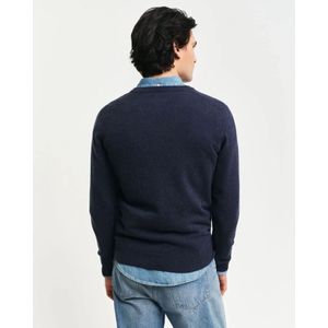 Gant, Heren, Truien, Blauw, Maat: 3XL Wol,