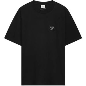 Filling Pieces, Heren, Tops, Zwart, Maat: L Katoen,