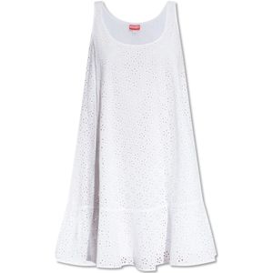 Kenzo, Dames, Jurken, Wit, Maat: S Katoen,