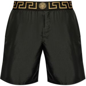 Versace Zwembroek met logo , Black , Heren , Maat: 2XL