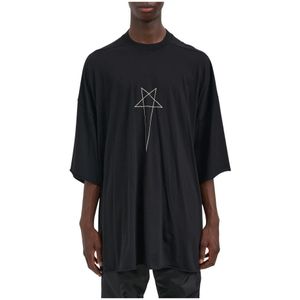 Rick Owens, Heren, Tops, Zwart, Maat: ONE Size Katoen,