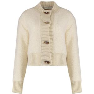 Golden Goose, Dames, Truien, Beige, Maat: L Katoen,