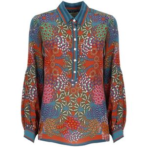 Hale Bob, Dames, Blouses & Shirts, Veelkleurig, Maat: S Zijde,