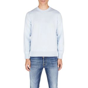 Dsquared2 Crew-Neck Jersey met Lange Mouwen , Blue , Heren , Maat: M