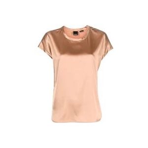 Pinko T-Hemden , Beige , Dames , Maat: 2XL