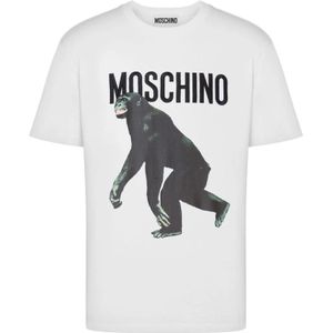 Moschino, Heren, Tops, Wit, Maat: XL Katoen,
