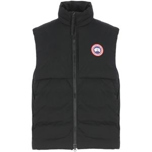 Canada Goose, Heren, Jassen, Zwart, Maat: S Leer,