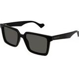 Gucci Zwarte zonnebril met accessoires , Black , Heren , Maat: 55 MM