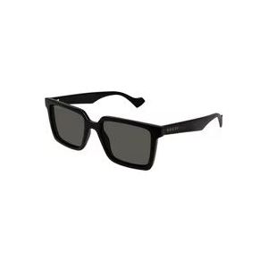 Gucci Zwarte zonnebril met accessoires , Black , Heren , Maat: 55 MM
