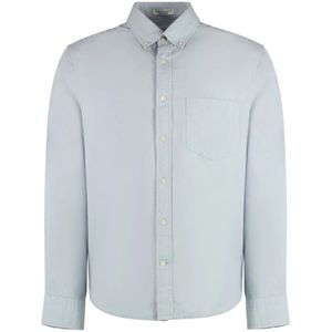 Gant, Heren, Overhemden, Blauw, Maat: XL Katoen,
