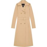 Patrizia Pepe - Mantel - Beige - Double-breasted Trenchcoat