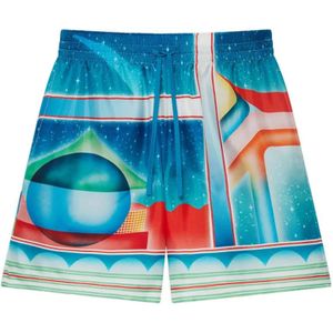 Casablanca, Heren, Badkleding, Blauw, Maat: M Zijde,