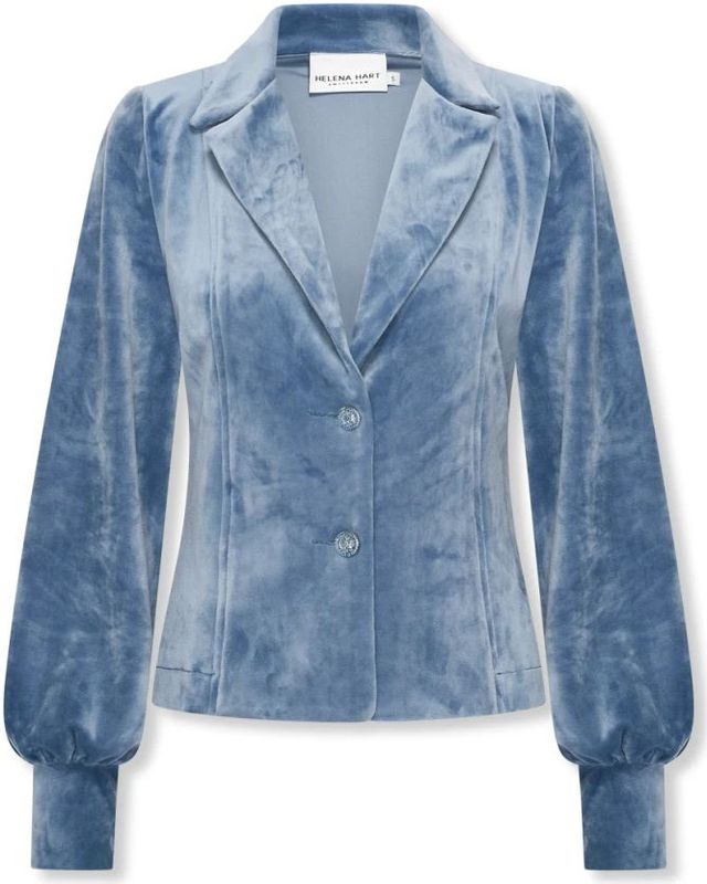 Helena Hart, Dames, Jassen, Blauw, Maat: M Velours,