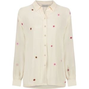 Fabienne Chapot - Geborduurde Sterren Blouse - Beige - Viscose
