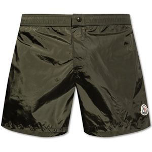 Moncler, Heren, Badkleding, Groen, Maat: XL Synthetisch,