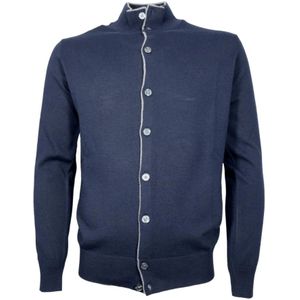 Cashmere Company, Heren, Truien, Blauw, Maat: 2XL Kasjmier,