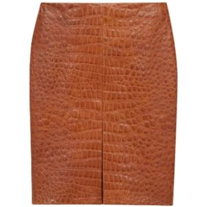 Saint Laurent, Dames, Rokken, Bruin, Maat: M Zijde,