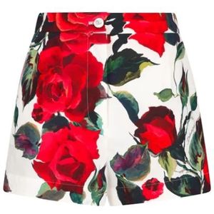 Dolce & Gabbana, Dames, Korte broeken, Veelkleurig, Maat: 3XS Katoen,