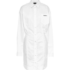 Marcelo Burlon, Dames, Jurken, Wit, Maat: L Katoen,