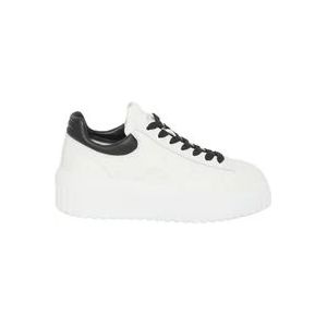 Hogan Witte Leren Sneakers met Memory Foam Binnenzool , White , Dames , Maat: 40 EU