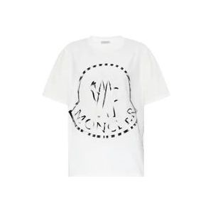 Moncler T-shirt , White , Dames , Maat: XS