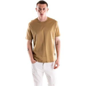 Paolo Pecora, Heren, Tops, Beige, Maat: L Katoen,