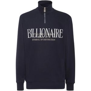 Billionaire, Heren, Sweatshirts & Hoodies, Blauw, Maat: L Katoen,