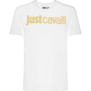 Just Cavalli, Dames, Tops, Wit, Maat: XS Katoen,