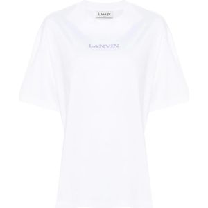 Lanvin, Dames, Tops, Wit, Maat: XS Katoen,
