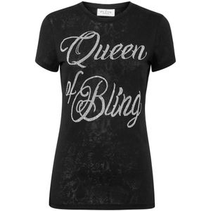 Philipp Plein, Dames, Tops, Zwart, Maat: XS Katoen,