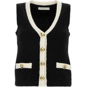 Alessandra Rich, Dames, Truien, Zwart, Maat: XS