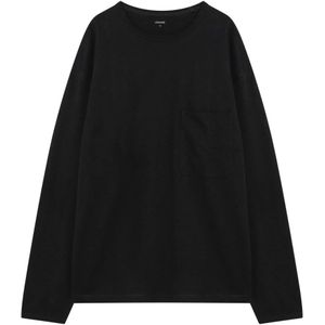 Lemaire, Heren, Tops, Zwart, Maat: M