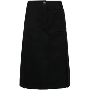 Lanvin, Dames, Rokken, Zwart, Maat: XS Wol,