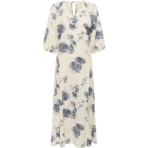 Part Two - Ruthys - Jurk - Beige/Indigo - 7/8 Lengte - V-hals