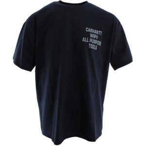 Carhartt Wip, Heren, Tops, Blauw, Maat: L Katoen,