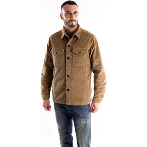 In the box, Heren, Overhemden, Bruin, Maat: M Katoen,