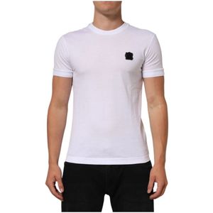 Dolce & Gabbana, Heren, Tops, Wit, Maat: XS Katoen,