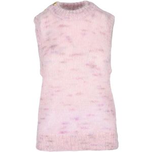 Ganni, Dames, Truien, Roze, Maat: S Mohair,