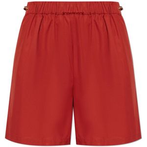 Max Mara, Dames, Korte broeken, Rood, Maat: M Katoen,
