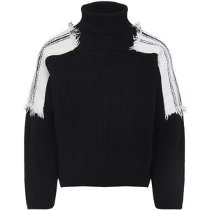 Mordecai, Heren, Truien, Zwart, Maat: M Wol,